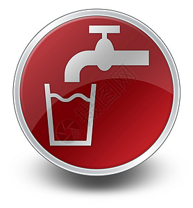 图标 按键 平方图饮用水 纽扣 指示牌 营地 补水图片