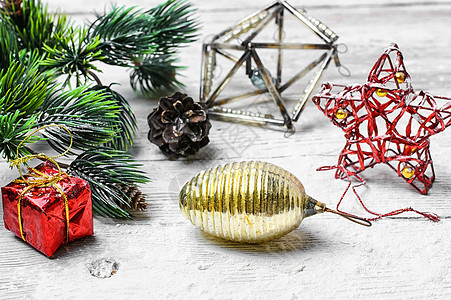 圣诞玩具复本 苏联 复古的 老的 圣诞节 玻璃 球图片