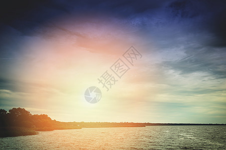 日落时波罗的海 地平线 海景 海洋 自然 海滩 天空 全景图片