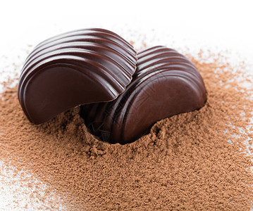 甜甜 巧克力糖果 甜的 棕色的 甜点 小吃 可口的 什锦图片
