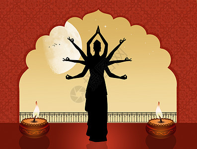 印度女神舞蹈图片