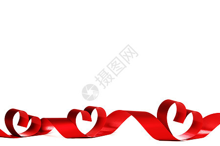 丝带心框架 庆典 浪漫 卡片 白色的 艺术 红色的 天图片