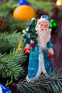 圣诞节背景与玩具 白色的 植物 装饰风格 自然 雪图片