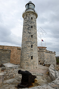 哈瓦那El Morro城堡灯塔 建筑 古老的 假期图片