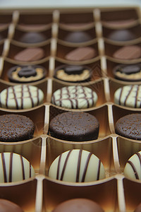 盒装巧克力糖果 吃 食物 手工制作的 什锦 礼物 可可背景图片