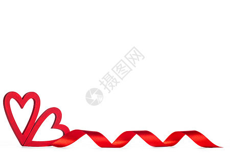 红情人日心 木制的 浪漫的 红色的 木头 情人节 假期图片