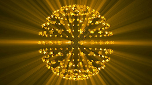 金球形背景反光亮光粒子 迪斯科 美丽的 金币 灰尘 环形图片