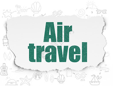 度假概念 航空旅行纸面纸背书图片