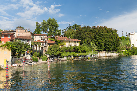 意大利斯特雷萨附近马吉奥雷湖的Isola Bella 蓝色的 夏天图片