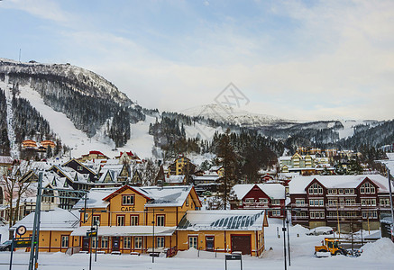 瑞典滑雪度假胜地 自然 季节 闲暇 运动图片