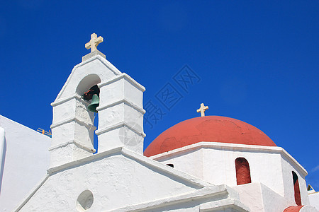 希腊米科诺斯岛一座教堂的详情 基克拉泽斯 游客图片