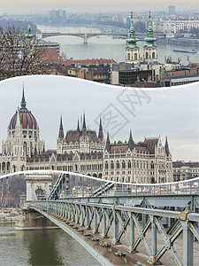 布达佩斯 匈牙利 图像拼贴 - 旅行背景 我的照片图片