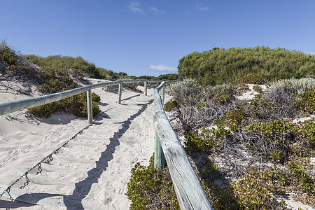 澳斯特拉利罗特涅斯特岛海滩之一的景象 夏天图片