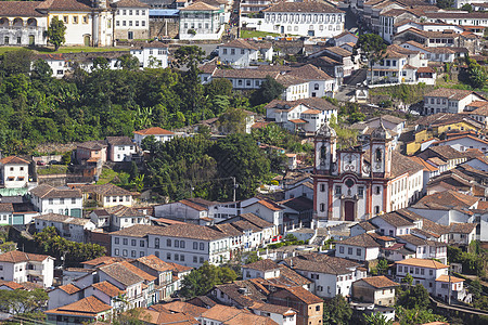 Minas Ge世界遗产城市普雷托 Ouro Preto 的观景 殖民 旅行图片