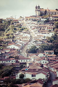 巴西米纳斯吉拉斯世界遗产城市Ouro Preto 建筑学 天主教图片