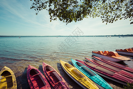 湖岸 戈多皮沃湖 马苏里 波尔 自然 夏天 波兰图片