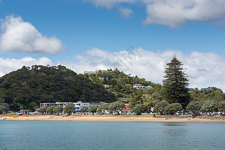 从新西兰群岛湾Paihia附近的Russell地区 风景 海岸线图片