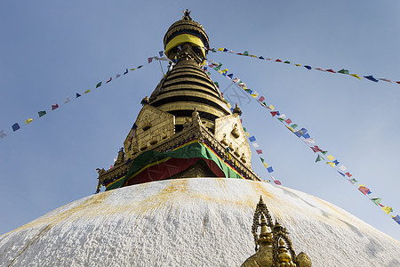 尼泊尔加德满都猴子寺庙的Stupa 猴庙 地标图片