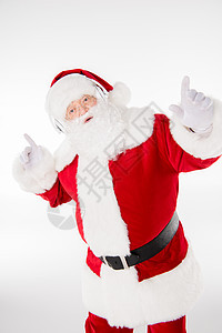 圣诞老人用耳机监听音乐 尼古拉斯 问候语 圣诞节 传统的 喜庆的图片