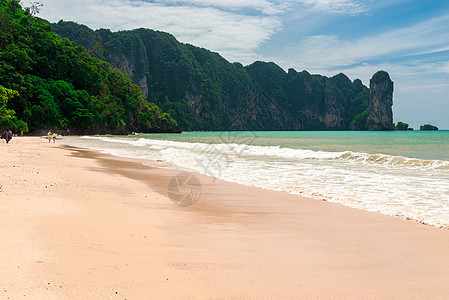 泰国克拉比度假胜地安达曼海美丽的环礁湖图片