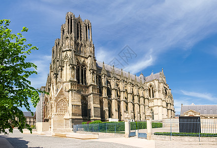 法国雷姆大教堂圣公会 法国 罗马天主教 建筑学 纪念碑 雕刻人物图片