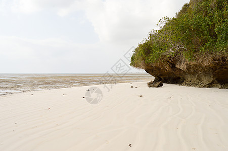 班布里海滩的小海湾 海洋 天堂 浆果 热带 异国情调 悬崖图片