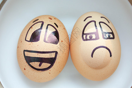 鸡蛋面容油彩 相片 快乐的 面孔 眼睛 庆典 乐趣 食物背景图片