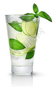 Mojitos 在汗水玻璃图片