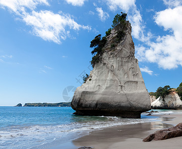 科罗曼德尔半岛大教堂 旅游 水 海浪 新西兰 云图片