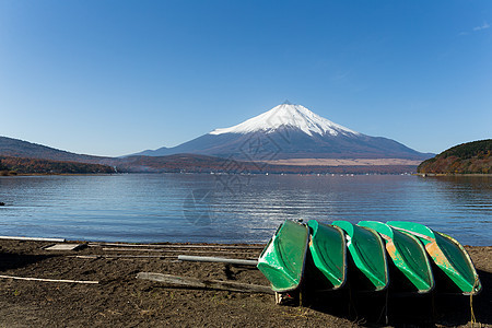 藤藤山 木头 湖 春天 日本人 地标 晴天 山中湖 旅行图片