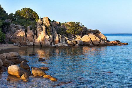 撒丁岛附近海滩 意大利语 地中海 天堂 绿松石 海岸 阳光图片