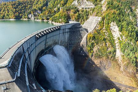 Kurobe水坝和水池图片