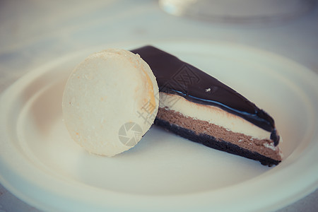 一块巧克力香辣奶油甜甜饼 加一格勒萨兹巧克力图片