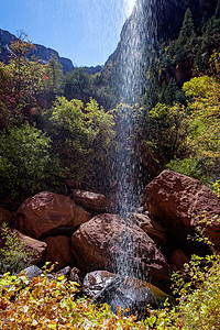 锡安国家公园小瀑布图片
