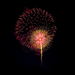 烟花 节日 周年纪念日 派对 焰火 金的 墙纸 黑暗的图片