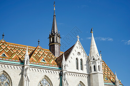 布达佩斯Matthhias教堂 雕像 匈牙利 斯蒂芬图片