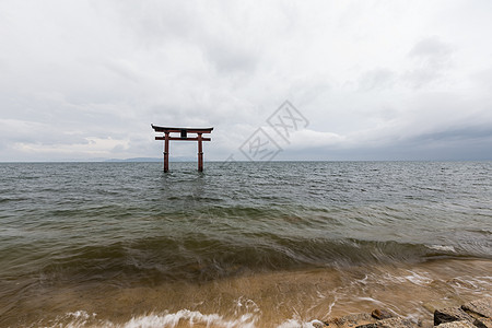 须贺神社Shirahige神庙背景