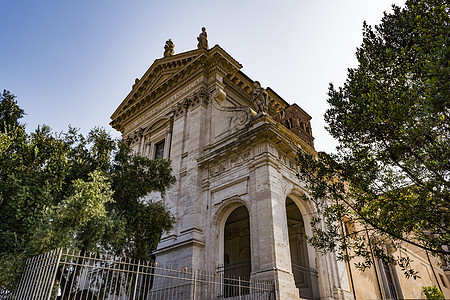 罗马论坛中的圣弗朗西斯卡罗马纳教堂 老的 欧洲图片