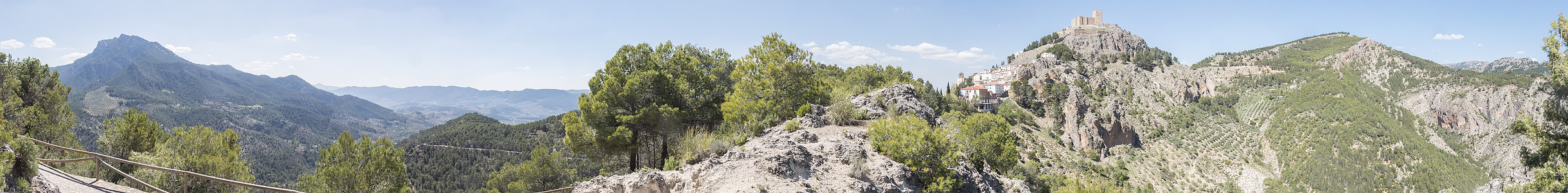 全景 哈恩 西班牙 步行 流动的 岩石 跑道图片