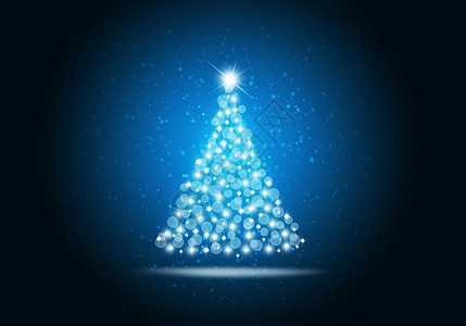 圣诞节背景与圣诞树 闪耀 假期 插图 庆典 雪图片