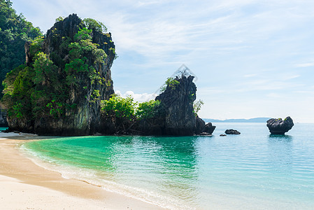 泰国的洪岛   岩石和岩层的美景图片