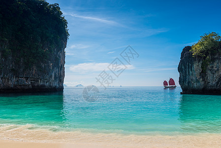 位于泰国Hong Island的美丽小湾 在泰泰富地图片