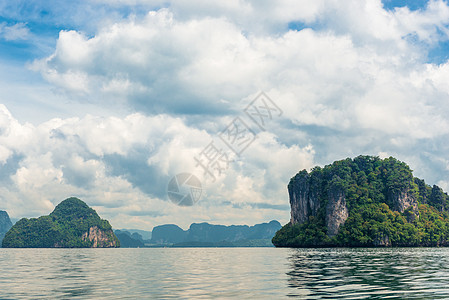 在泰国度假胜地的阳光明媚的一天 美丽的海景风景图片