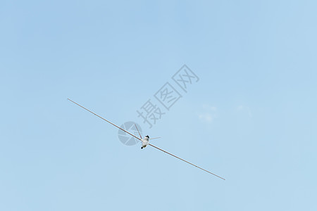 驾驶飞机滑翔机 赛翼飞机的喷气动力RC型 蓝色的 玻璃纤维图片