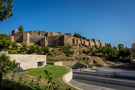 吉布拉尔法罗城堡 马拉加阿尔卡扎巴 马拉加 科斯达太阳 S 照片 蓝色的图片