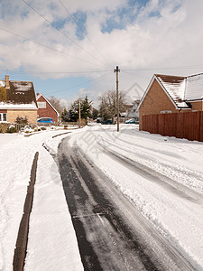 冬季路经乌克庄园 没有车道空雪 十二月 太阳 英国图片