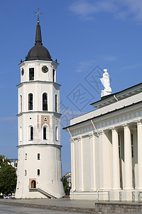 维尔纽斯大教堂广场和钟楼图片