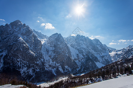 奥地利蒂罗尔 Tyrool 冬季的野生凯泽山 雪 季节图片