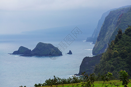 夏威夷 异国情调 山 海景 假期 美丽的图片