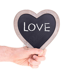 成人持有心脏的心形黑板 黑色的 约会 手 感情 爱图片